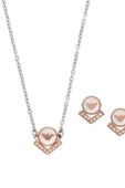 Кольє і сережки Emporio Armani колір золотий Кольє і сережки Emporio Armani колір золотий