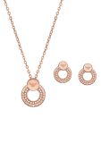 Кольє і сережки Emporio Armani колір золотий Кольє і сережки Emporio Armani колір золотий