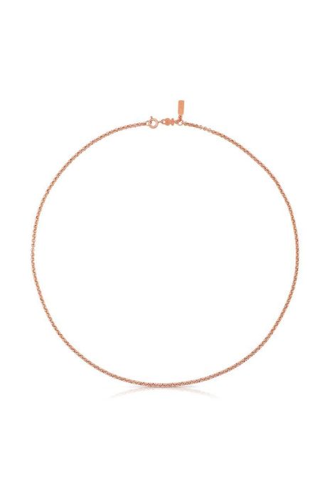 Кольє зі срібла з позолотою Tous Gala колір рожевий Кольє зі срібла з позолотою Tous Gala колір рожевий