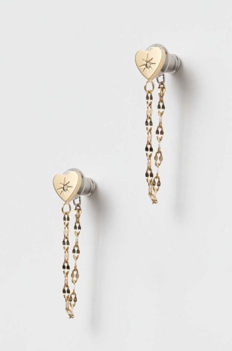 Сережки Fossil колір золотий (3093587)