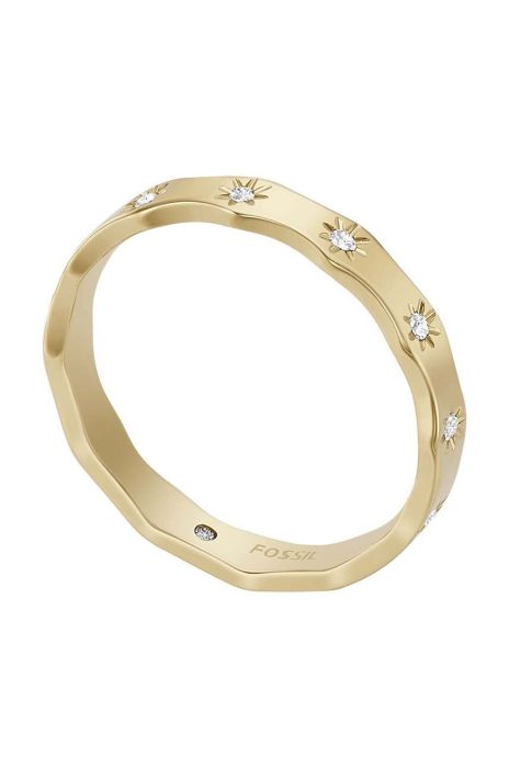 Перстень Fossil колір золотий (3093589) Перстень Fossil колір золотий (3093589)