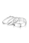 Срібний перстень Tous 3-pack колір срібний (3229657) Срібний перстень Tous 3-pack колір срібний (3229657)