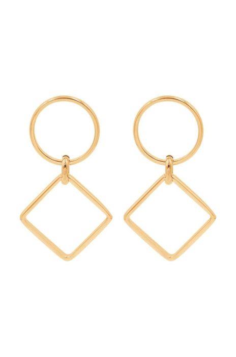 Позолочені сережки Lilou California колір золотий (3345231) Позолочені сережки Lilou California колір золотий (3345231)