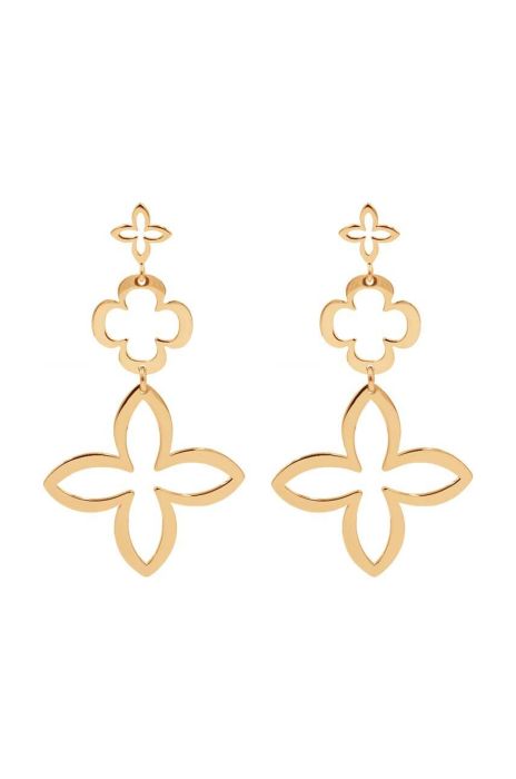 Позолочені сережки Lilou Lilia колір золотий Позолочені сережки Lilou Lilia колір золотий