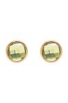 Позолочені сережки Lilou One колір зелений (3345293)