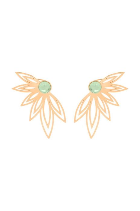 Позолочені сережки Lilou Sunshine колір рожевий (3347878) Позолочені сережки Lilou Sunshine колір рожевий (3347878)