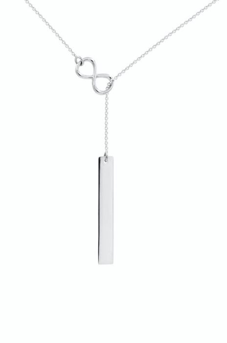 Намисто з символем нескінченності Lilou колір срібний (3395979) Намисто з символем нескінченності Lilou колір срібний (3395979)