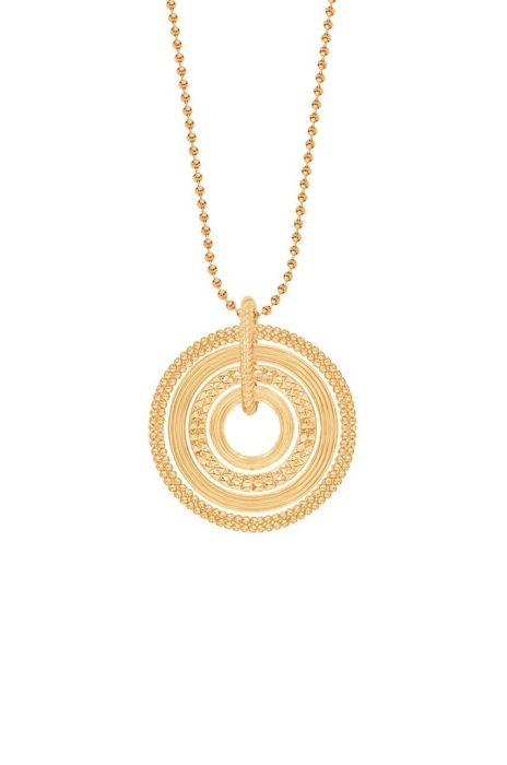 Позолочене кольє Lilou Etno колір золотий