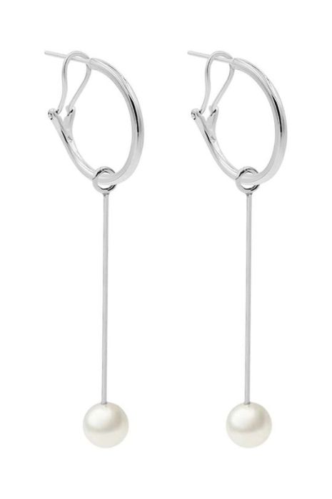 Посріблені сережки Lilou колір срібний (3628944) Посріблені сережки Lilou колір срібний (3628944)