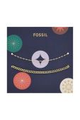 Браслети Fossil 2-pack колір золотий Браслети Fossil 2-pack колір золотий