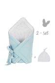 Конверт і шапочка для немовлят Effiki колір блакитний (2938617) Конверт і шапочка для немовлят Effiki колір блакитний (2938617)