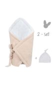Конверт і шапочка для немовлят Effiki колір бежевий (2938628) Конверт і шапочка для немовлят Effiki колір бежевий (2938628)