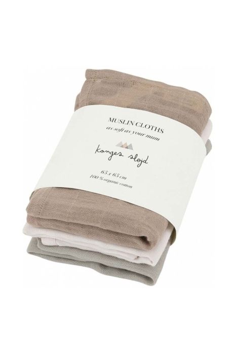 Дитяча пелюшка Konges Sl?jd 3-pack колір бежевий (2925018) Дитяча пелюшка Konges Sl?jd 3-pack колір бежевий (2925018)