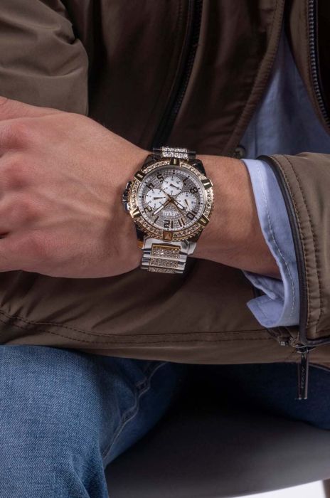 Годинник Guess W0799G4 чоловічий колір золотий