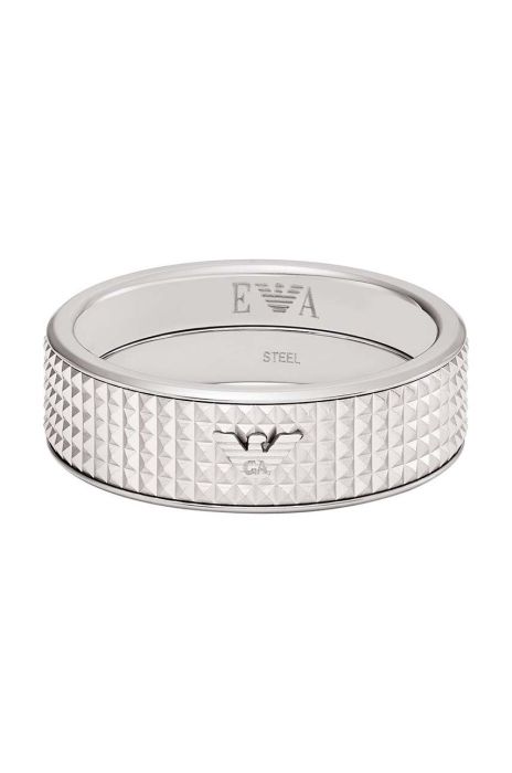 Перстень Emporio Armani чоловічий колір срібний (3337181)