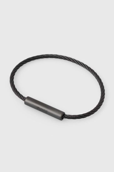 Браслет BOSS чоловіча колір чорний (3378808) Браслет BOSS чоловіча колір чорний (3378808)