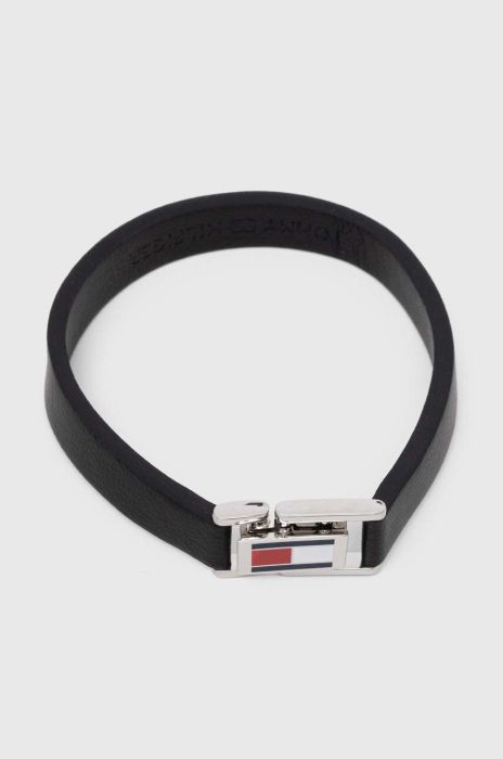 Шкіряний браслет Tommy Hilfiger чоловіча колір чорний (3433789) Шкіряний браслет Tommy Hilfiger чоловіча колір чорний (3433789)