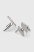 Запонки для манжетів Karl Lagerfeld чоловічі колір срібний Запонки для манжетів Karl Lagerfeld чоловічі колір срібний