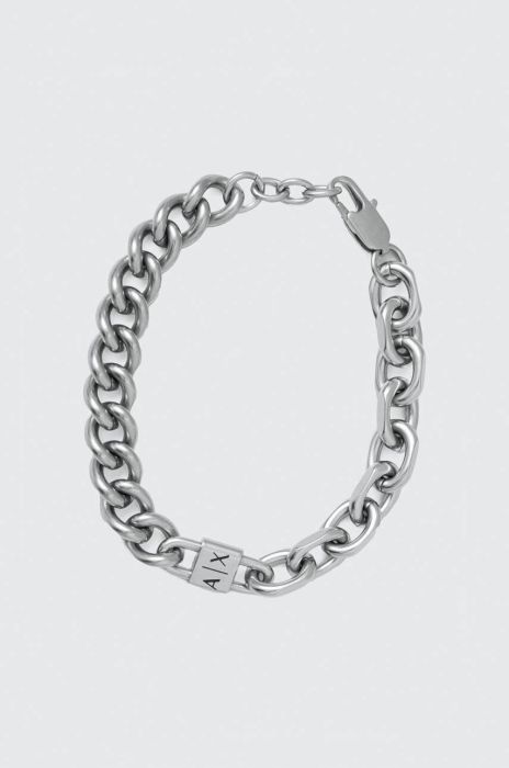 Браслет Armani Exchange чоловіча колір срібний (3688100) Браслет Armani Exchange чоловіча колір срібний (3688100)