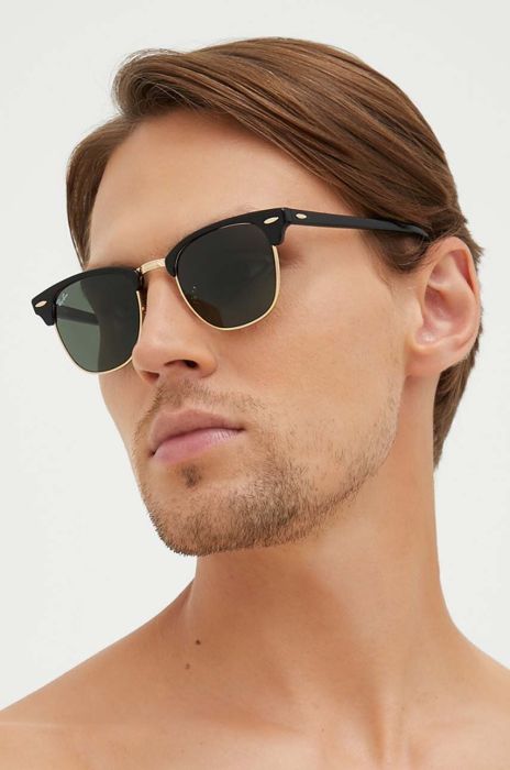 Сонцезахисні окуляри Ray-Ban чоловічі колір чорний (796059) Сонцезахисні окуляри Ray-Ban чоловічі колір чорний (796059)