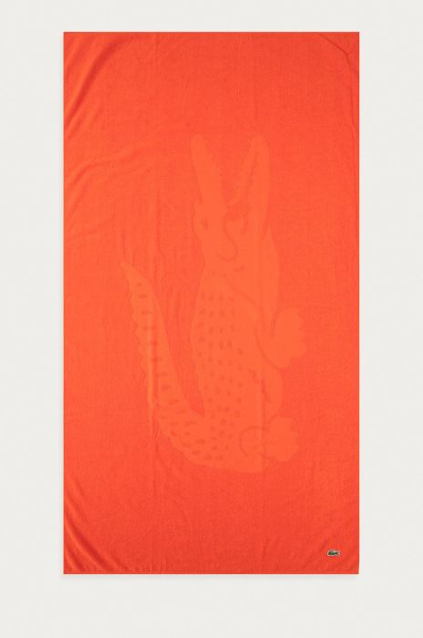Рушник Lacoste колір помаранчевий Рушник Lacoste колір помаранчевий
