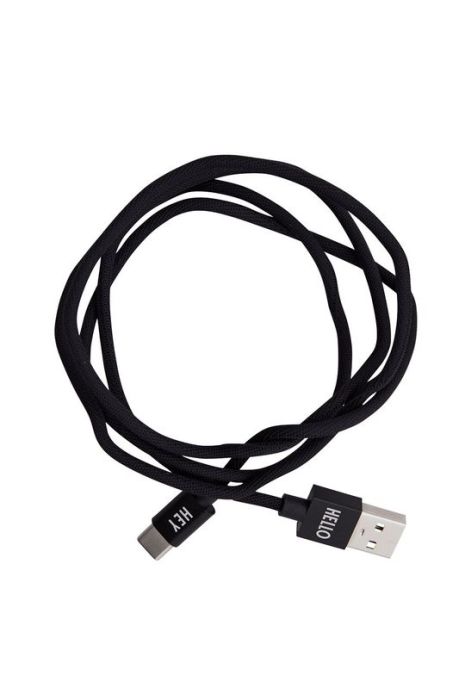 Design Letters - Кабель для Iphone колір чорний (1961591) Design Letters - Кабель для Iphone колір чорний (1961591)