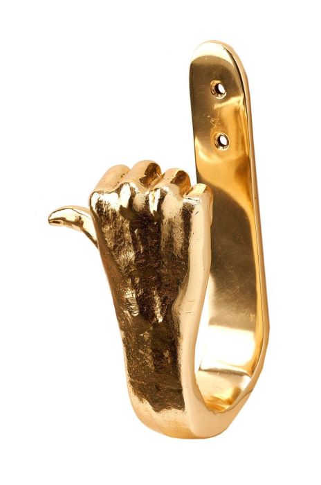 Pols Potten - Настінна вішалка (3-pack) колір жовтий Pols Potten - Настінна вішалка (3-pack) колір жовтий