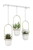 Umbra - Квітник з трьома горщиками колір білий Umbra - Квітник з трьома горщиками колір білий