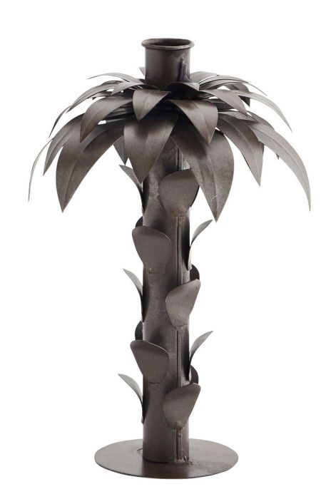 Madam Stoltz - Декоративний свічник колір коричневий Madam Stoltz - Декоративний свічник колір коричневий