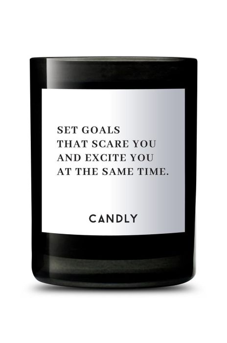 Candly - Ароматична соєва свічка Set goals that scare you and excite you at the same time 250 g колір чорний Candly - Ароматична соєва свічка Set goals that scare you and excite you at the same time 250 g колір чорний