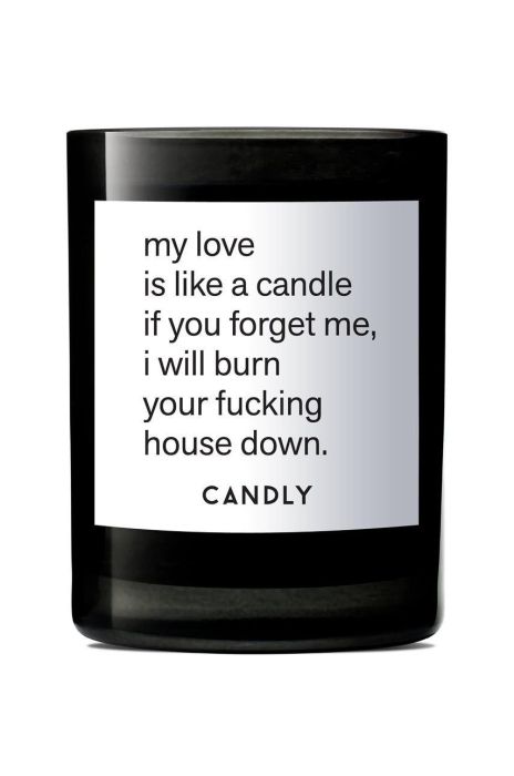 Candly - Ароматична соєва свічка My love is like a candle 250 g колір чорний