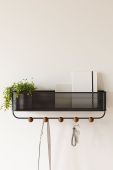 Umbra Настінна вішалка з поличкою колір чорний (2128603) Umbra Настінна вішалка з поличкою колір чорний (2128603)