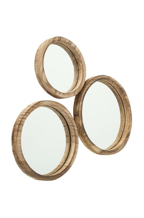 Boltze Набір дзеркал (3-pack) колір коричневий Boltze Набір дзеркал (3-pack) колір коричневий