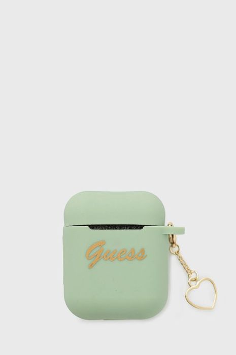 Чохол для airpods Guess Airpods Cover колір зелений