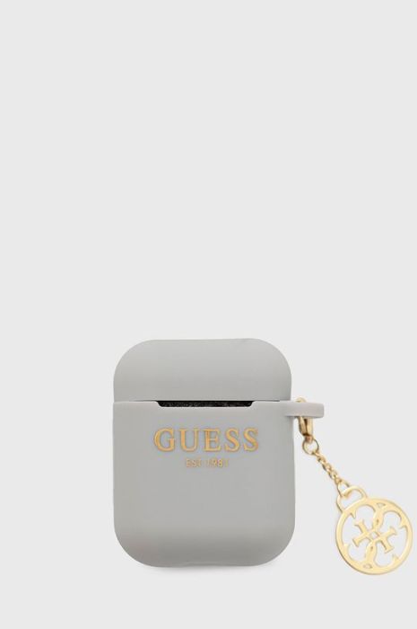 Чохол для airpods Guess Airpods Cover колір сірий Чохол для airpods Guess Airpods Cover колір сірий