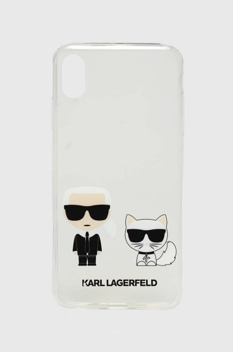 Чохол на телефон Karl Lagerfeld iPhone Xs Max колір прозорий Чохол на телефон Karl Lagerfeld iPhone Xs Max колір прозорий