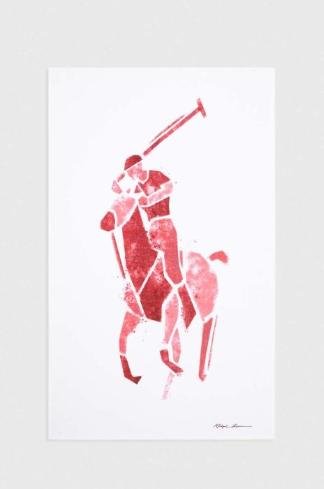 Бавовняний рушник Ralph Lauren колір червоний Бавовняний рушник Ralph Lauren колір червоний