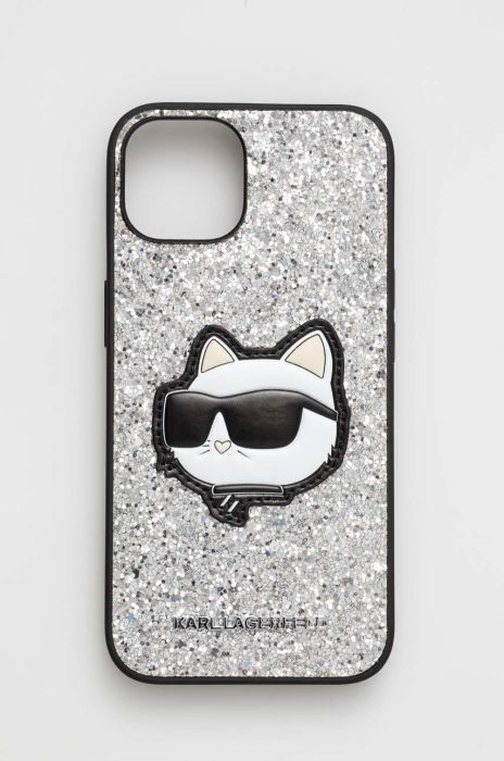 Чохол на телефон Karl Lagerfeld iPhone 14 6,1" колір срібний (3255312) Чохол на телефон Karl Lagerfeld iPhone 14 6,1" колір срібний (3255312)
