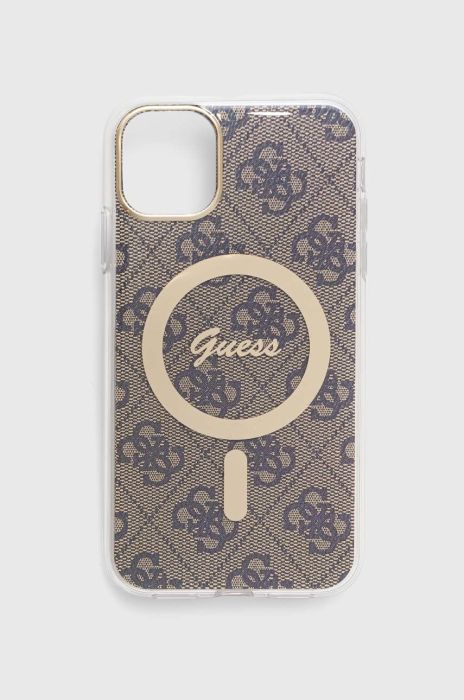 Чохол на телефон Guess iPhone 11 6.1" колір бежевий Чохол на телефон Guess iPhone 11 6.1" колір бежевий