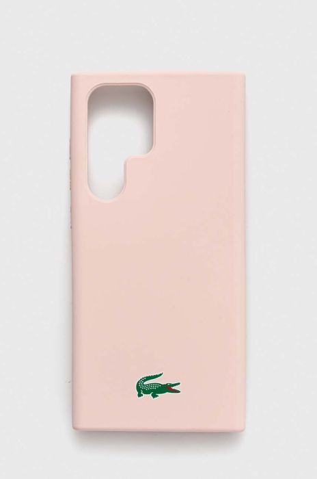 Чохол на телефон Lacoste Galaxy S23 Ultra S918 колір рожевий