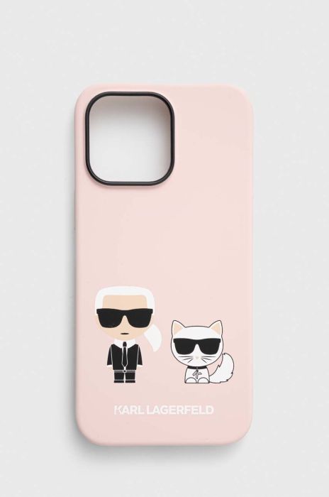 Чохол на телефон Karl Lagerfeld iPhone 14 Pro Max 6,7 колір рожевий Чохол на телефон Karl Lagerfeld iPhone 14 Pro Max 6,7 колір рожевий
