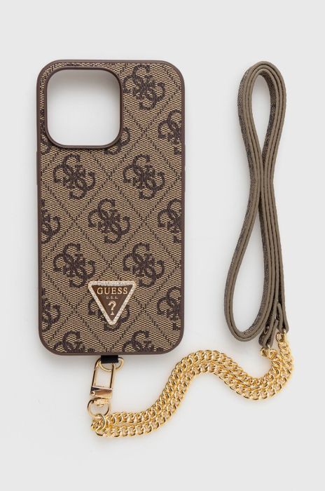 Чохол на телефон Guess iPhone 13 Pro / 13 6.1 колір коричневий