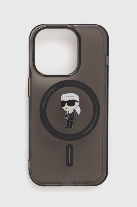 Чохол на телефон Karl Lagerfeld iPhone 15 Pro 6.1 колір чорний (3649828) Чохол на телефон Karl Lagerfeld iPhone 15 Pro 6.1 колір чорний (3649828)