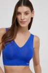 Спортивний бюстгальтер Reebok U4.F9640 гладкий колір блакитний Спортивний бюстгальтер Reebok U4.F9640 гладкий колір блакитний