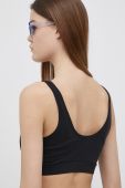 Спортивний бюстгальтер Vans колір чорний однотонний Спортивний бюстгальтер Vans колір чорний однотонний