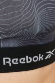 Спортивний бюстгальтер Reebok Nelly колір синій візерунок Спортивний бюстгальтер Reebok Nelly колір синій візерунок