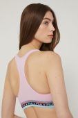 Спортивний бюстгальтер Fila колір рожевий візерунок Спортивний бюстгальтер Fila колір рожевий візерунок