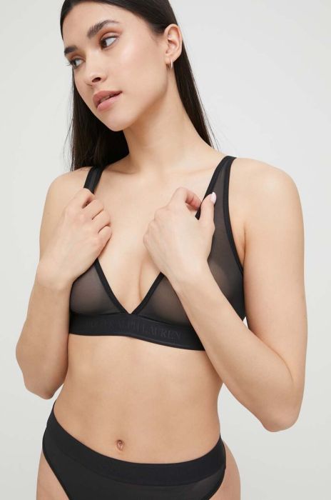 Бюстгальтер Polo Ralph Lauren колір чорний однотонний (3243868) Бюстгальтер Polo Ralph Lauren колір чорний однотонний (3243868)