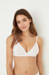 Бюстгальтер women'secret NATURAL колір білий однотонний Бюстгальтер women'secret NATURAL колір білий однотонний
