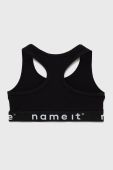 Дитячий спортивний бюстгальтер Name it колір чорний Дитячий спортивний бюстгальтер Name it колір чорний